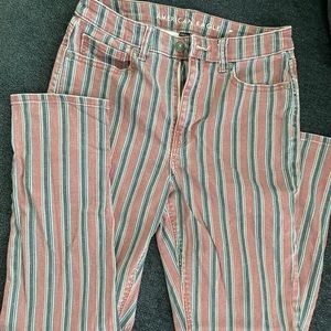 American Eagle Striped Jeans